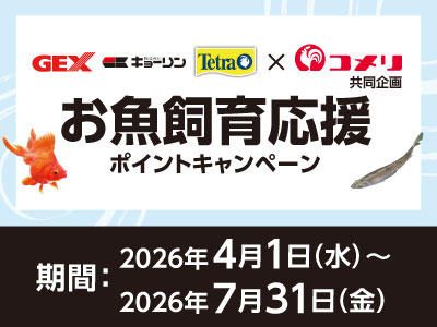 ジェックス・キョーリン・テトラ　お魚飼育応援ポイントキャンペーン