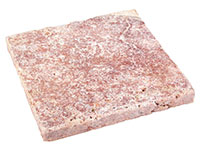 トラバーチンプレート　ピンク　３０角