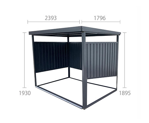 ダイマツ 多目的万能物置 DM-10 (壁面パネルショート型)