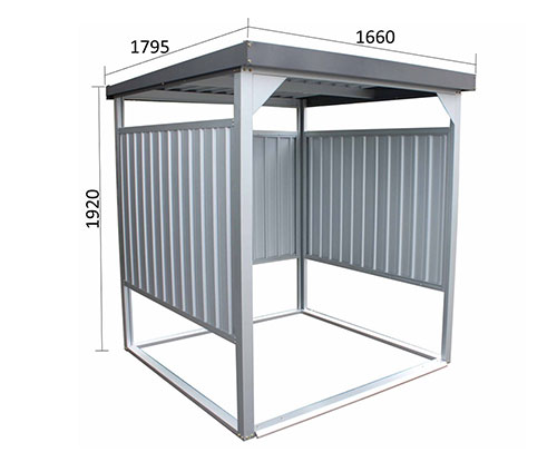 ダイマツ 多目的万能物置 DM-7 (壁面パネルショート型)