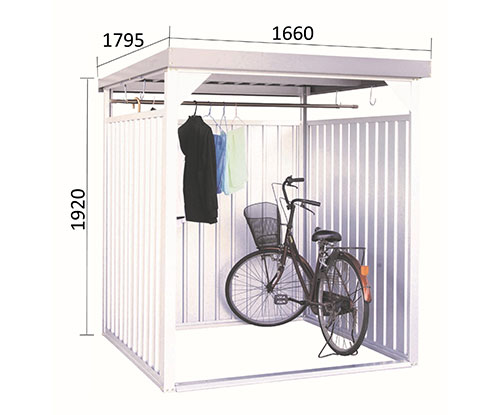 ダイマツ 多目的万能物置 DM-7L (壁面パネルロング型)