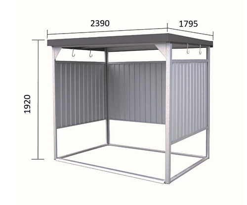 ダイマツ 多目的万能物置 DM-10 (壁面パネルショート型)