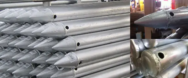 単管杭　48.6Φ ドブメッキ