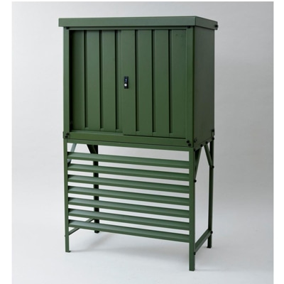 山善　収納庫・室外機カバーセットDSSBー098+TSC-98