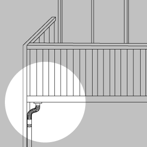 バルコニーΦ37丸ジャバラ