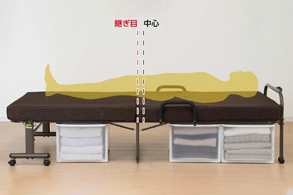 継ぎ目をずらして快適な寝心地