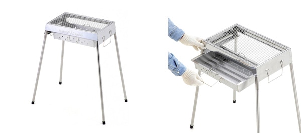 炭足し楽々 ステンレスコンロ