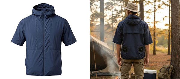 超軽量冷感ナイロンジャケット半袖