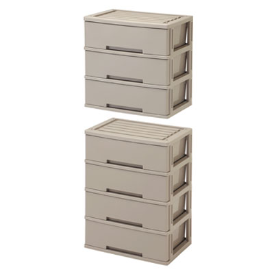 ワイドサイズ4段に3段を追加