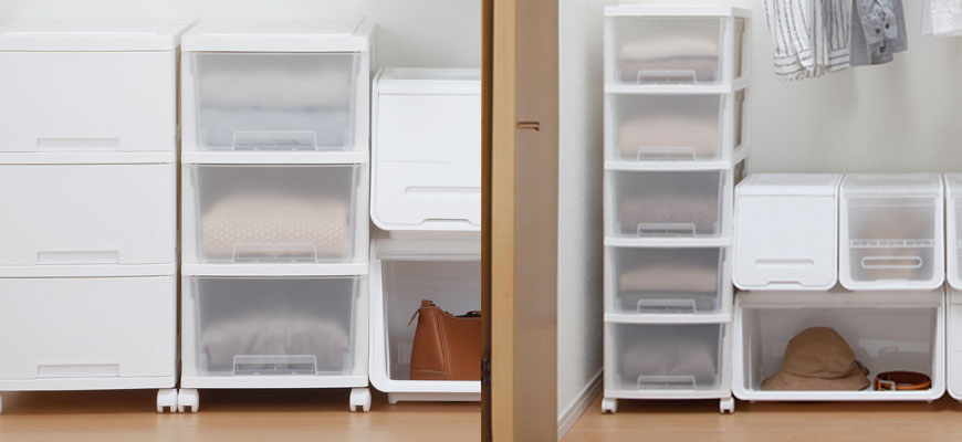 ワイドサイズ4段に3段を追加