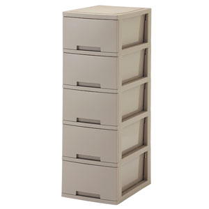 フォルトナ　スリムサイズ　5段 ベージュ