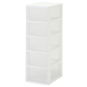 フォルトナ　スリムサイズ　5段 クリア