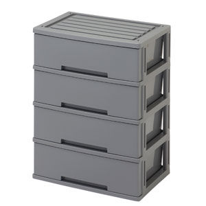 フォルトナ　ワイドサイズ　4段 グレー