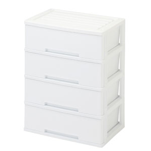 フォルトナ　ワイドサイズ　4段 ホワイト