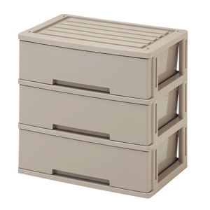 フォルトナ　ワイドサイズ　3段 ベージュ