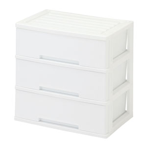 フォルトナ　ワイドサイズ　3段 ホワイト