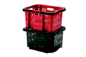 取っ手付き積重ねる ハードバスケット