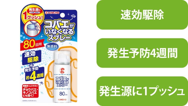 金鳥 コバエがいなくなるスプレー 80回用