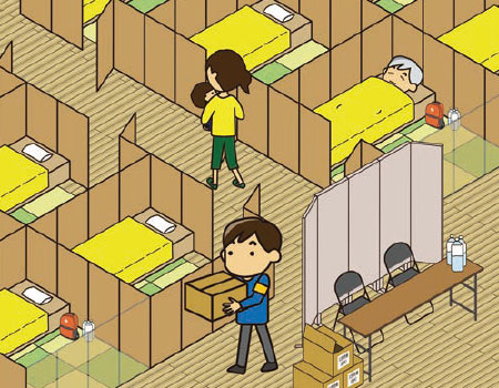避難所生活はプライバシー確保が必須