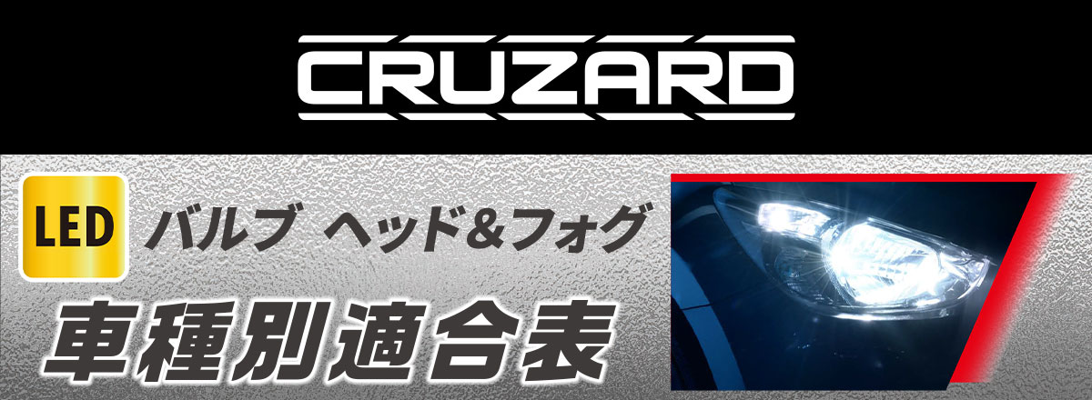 LEDバルブ　ヘッド・フォグ車種別適合表