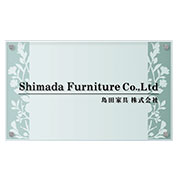 ガラス調アクリル銘板