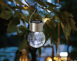 吊るすクリスタルボールライト