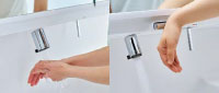 プッシュ水栓　タッチレス水栓