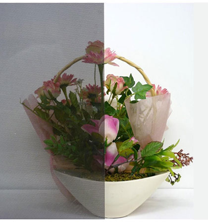 昼間のプライバシー保護シート