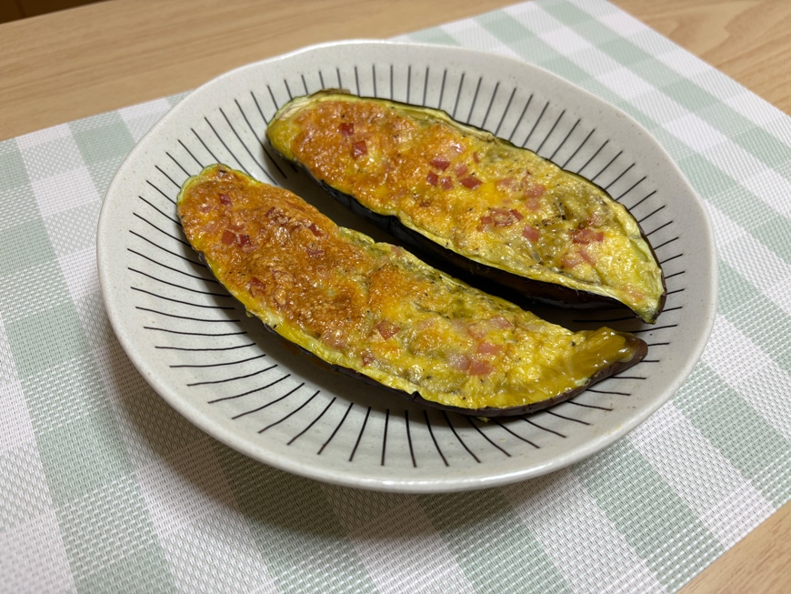 とろとろステーキなすの卵グラタン