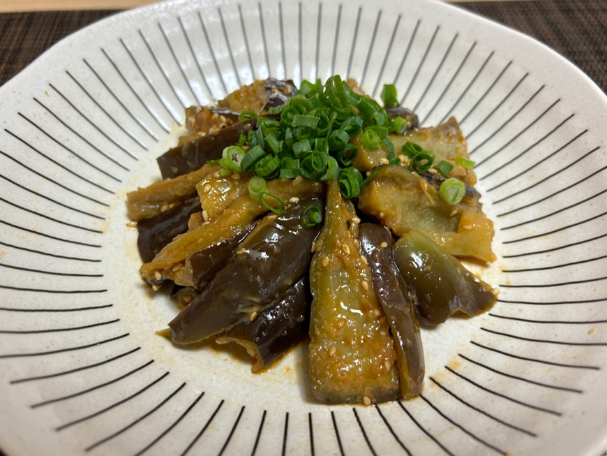 レンジでトロトロ!甘辛ナス