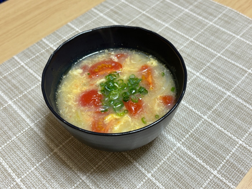 トマトのふわたま中華スープ