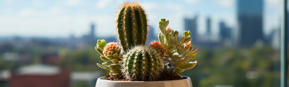 サボテンの寄せ植え