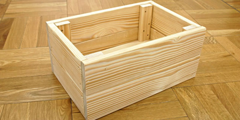 カラーボックス対応 1×4材で作る 収納BOX