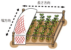 ４．張りひもに沿ってネットを展開01