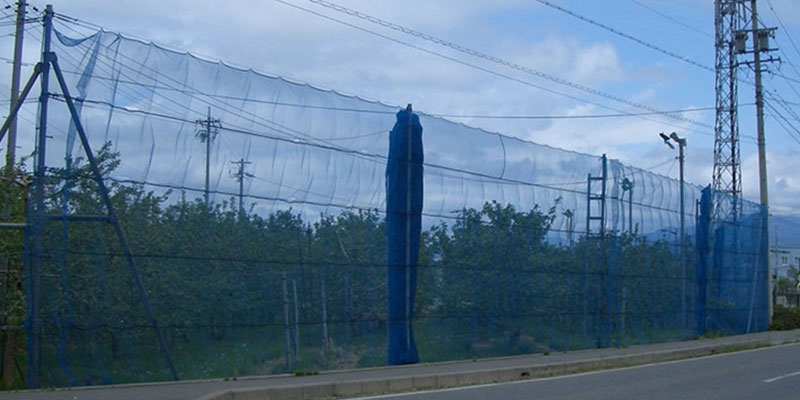 防風ネットの張り方