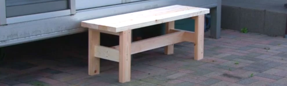 檜ベンチの作り方