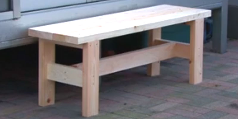 檜ベンチの作り方