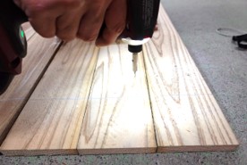 防腐スギビス打ち