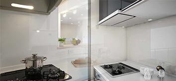 メラミン不燃パネルの施工方法