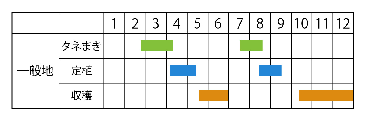 栽培カレンダー