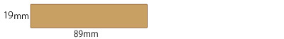 19mm×89mm