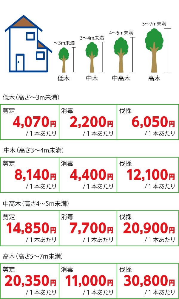 剪定・消毒・伐採