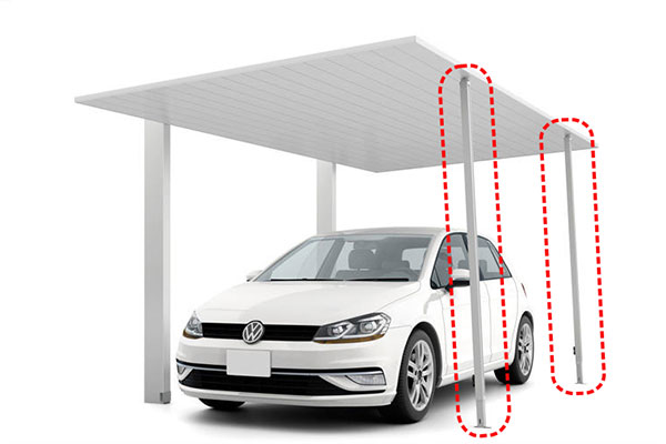 着脱式サポート柱