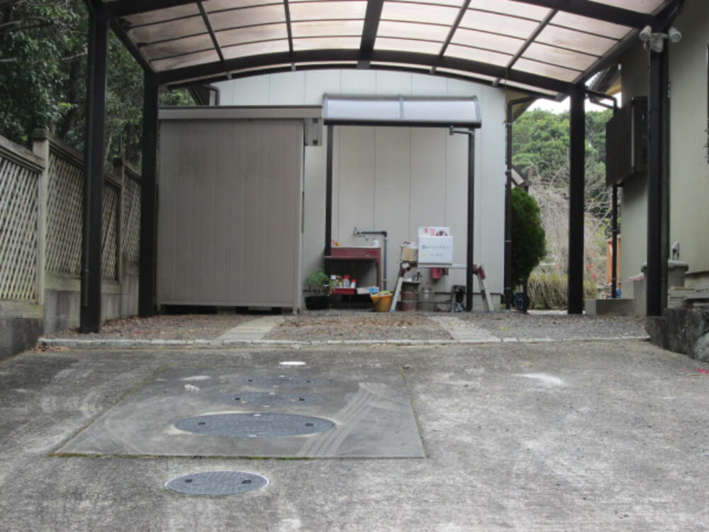 駐車場ゲート before