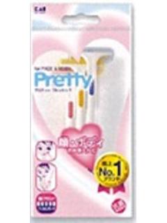 貝印　プリティ　フレッシュカミソリ　Ｔ型　３本入り