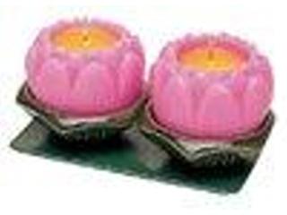 カメヤマ　ミニ連玉台付ローソク　２個パック