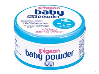 ピジョン　薬用ベビーパウダー　１５０ｇ　ブルー缶