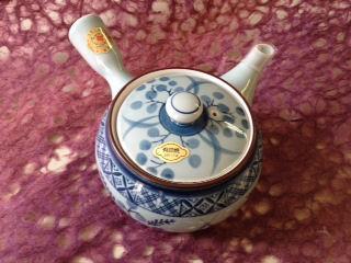 【有田焼】茶コシ付急須　ハギ絵　０４２２