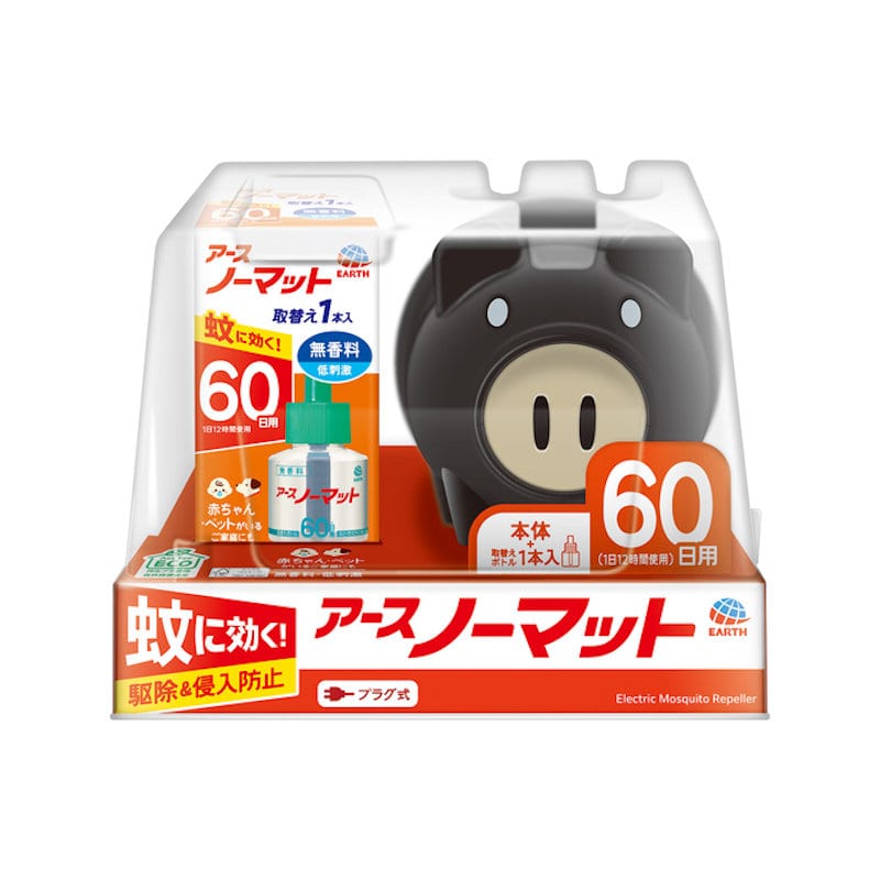 ノーマット蚊とり黒ブタ　６０日セット