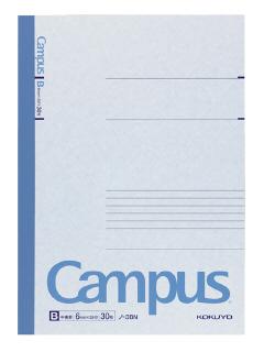 コクヨ　キャンパスノート６号（セミＢ５）中横罫３０枚